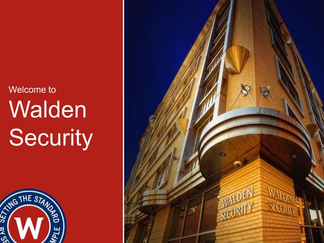 Walden Security Nashville Regional Support Center Welcome to walden security | PPT