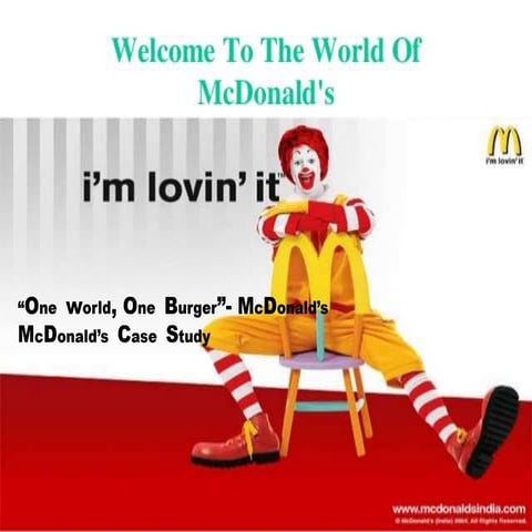 Welcome to world of mc donalds