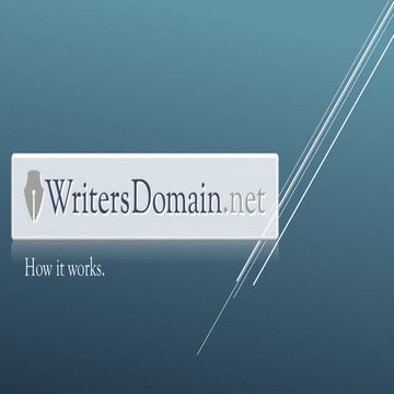 WritersDomain: How It Works