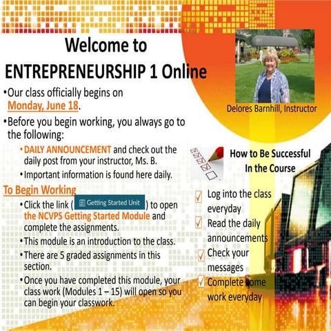 Welcoming presentation