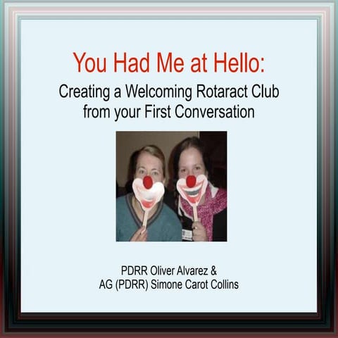 Creating a Welcoming Rotaract Club