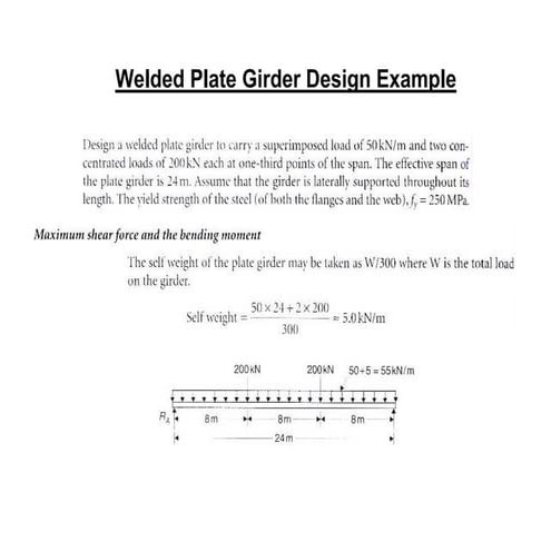 Welded plate girder
