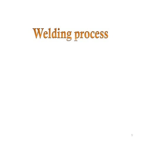 Introduction to welding technology to engineering studentd