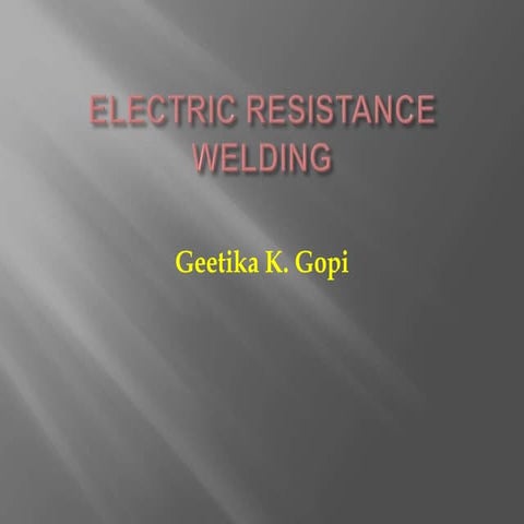 electric resistance welding