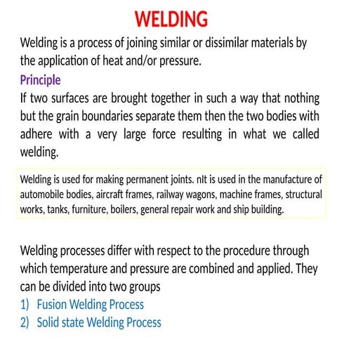 Solid state welding | PPTX
