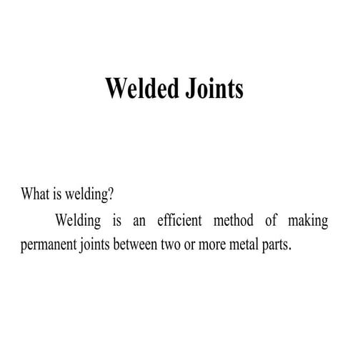 Welding Technology for Industrial & Construction works