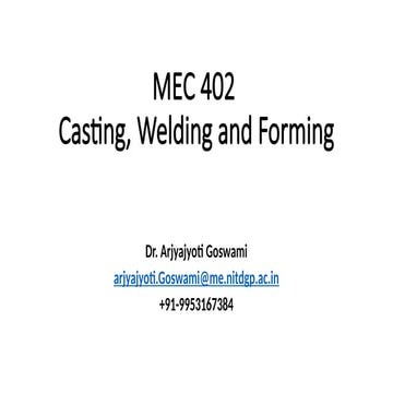 Welding Arc Basics used in metal cutting | PPTX