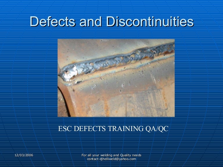 Welding Defects