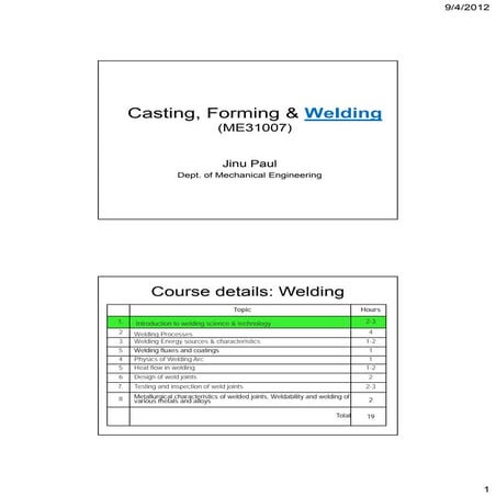 Welding lectures 1 4