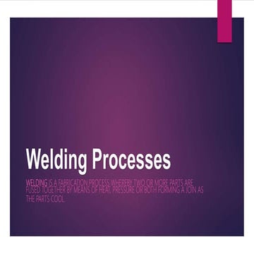 Welding process