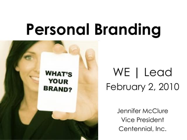 Your Personal Brand