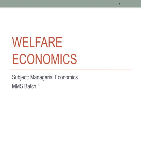 Welfare eonomics final