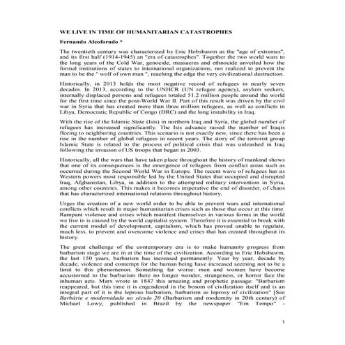 The decline of humanity | PDF