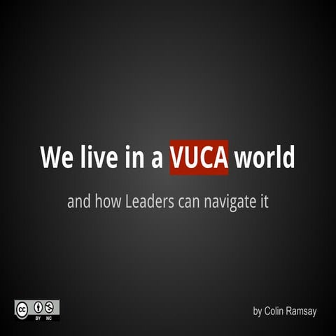 We live in a VUCA world