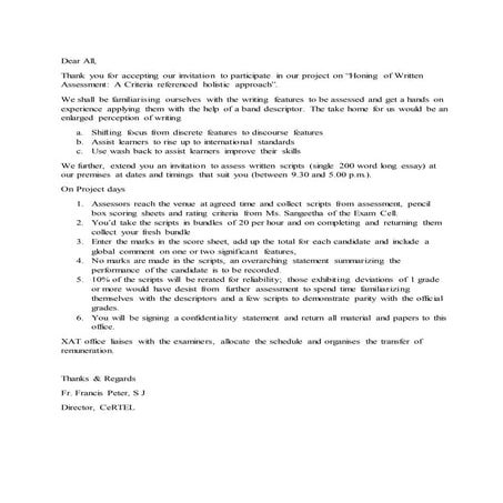 Letter of invitation assessment | DOCX