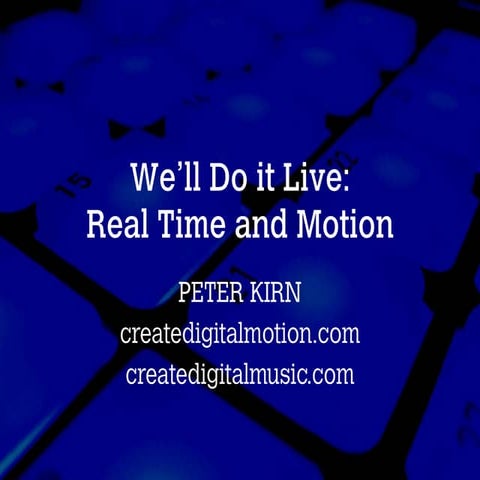 We’ll Do it Live: How Real-Time is Changing Visuals