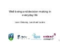 Wellbeing and Decision Making in Everyday Life - UCD and Amárach Research 2018