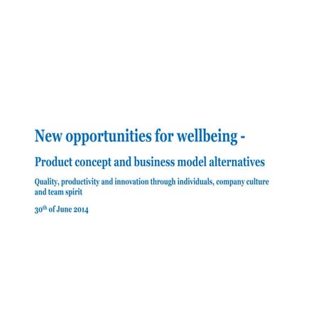 Työhyvinvointimarkkinan mahdollisuudet startupeille