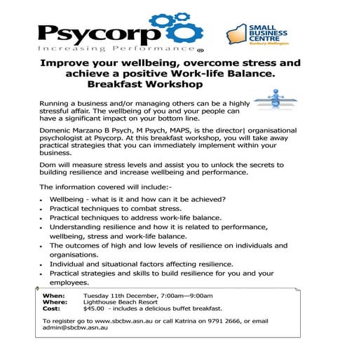 Wellbeing, stress and work life balance | PDF