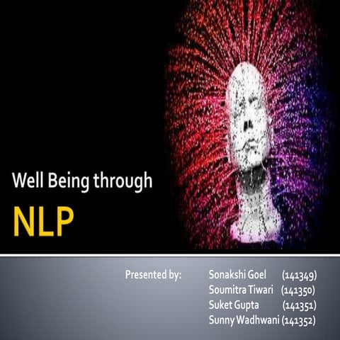 Well being through neuro linguistic programming