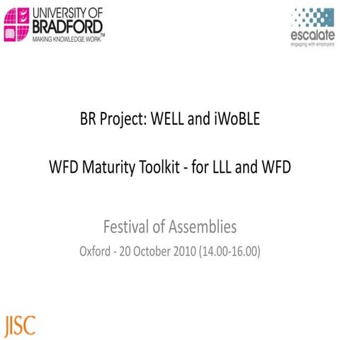 Well br   wfd maturity toolkit v0.2