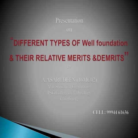 Chapter 3 caisson | PPT