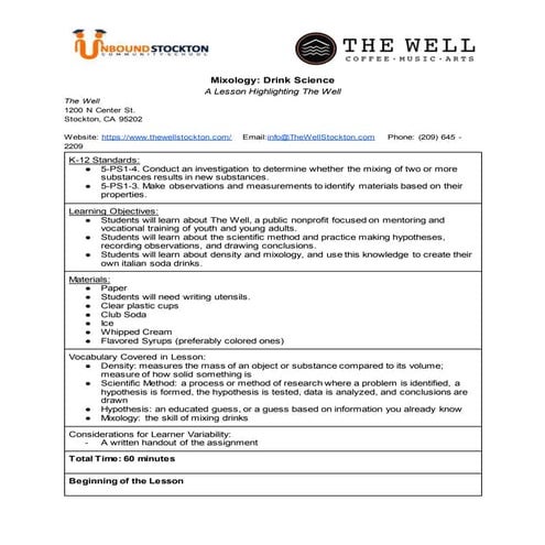 Candle Making Worksheet - Unbound Stockton | PDF