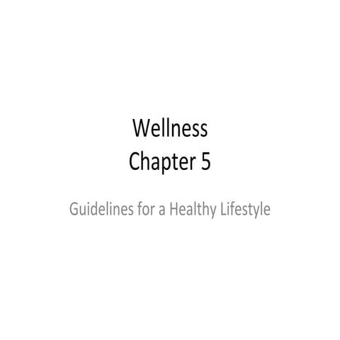Wellness Chapter 5