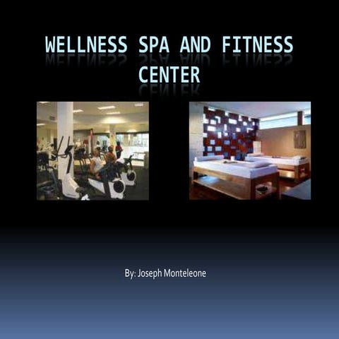 Wellness Spa & Fitness Center Script | DOCX
