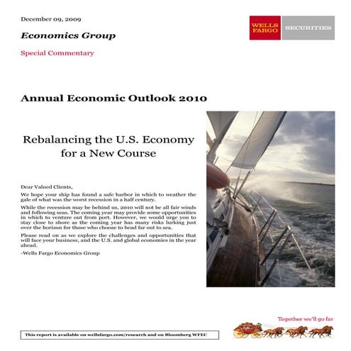 Wells Fargo 2010 Annual Outlook