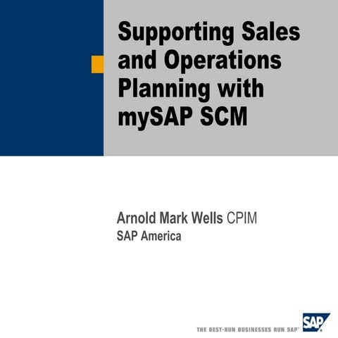 Wells SAP Insider 2006