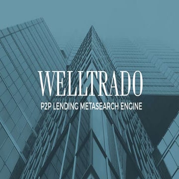 Welltrado Pitch deck