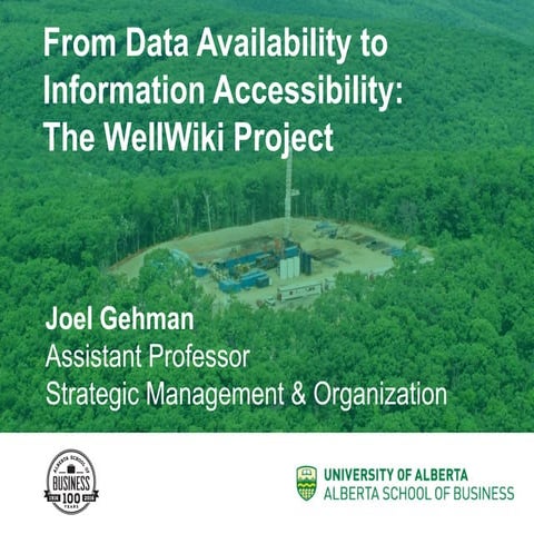 From Data Availability to Information Accessibility: The WellWiki Project