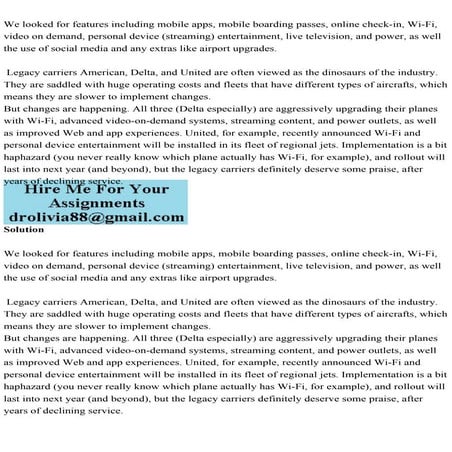 We looked for features including mobile apps, mobile boarding passes.pdf