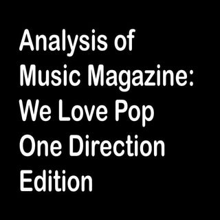 We love pop analysis