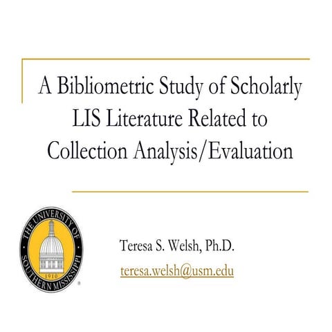 Collection Analysis/Evaluation | PPTX