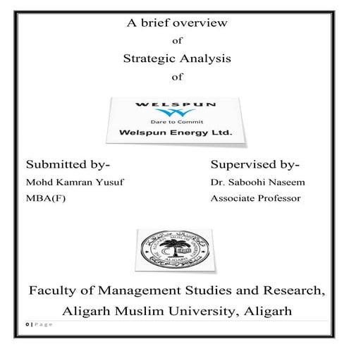 Welspun enenrgy limited