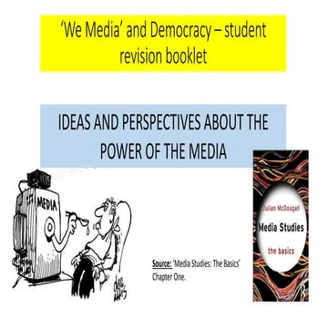 We media’ and democracy – student revision ppt