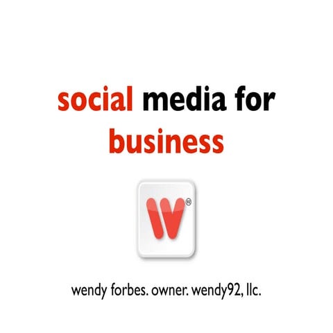 Social Media for Business