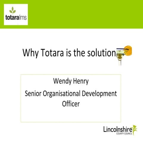 Totara Seminar: Wendy Henry, Lincolnshire