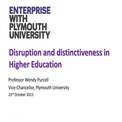 Annual Lecture and Awards Ceremony 2013: Wendy Purcell - Disruption and Disti...