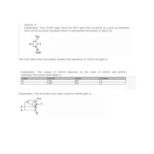 We need parallel or series connections of n mos and pmos with a nmos ...