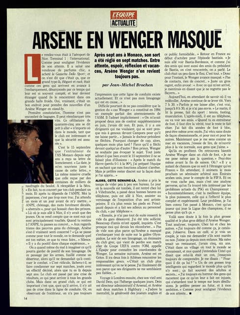Wenger masque