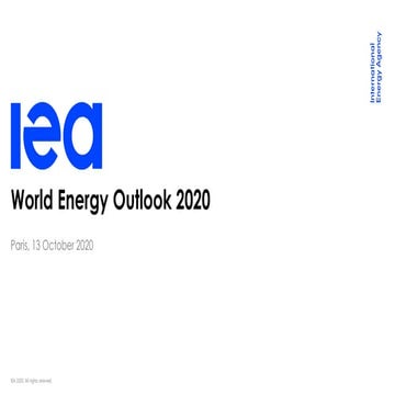 IEA World Energy Outlook 2020 launch-presentation