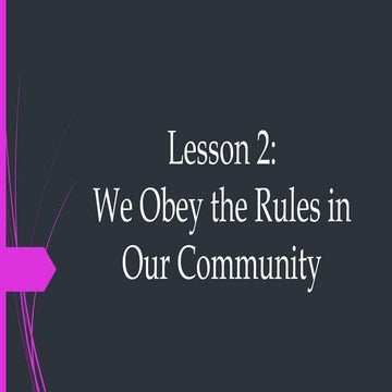 We obey the rules in the community