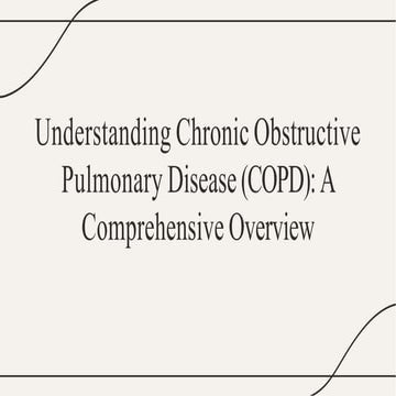 Chronic Obstructive Pulmonary Disease (COPD) | PPTX