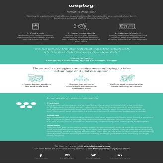 Weploy summary atomisation