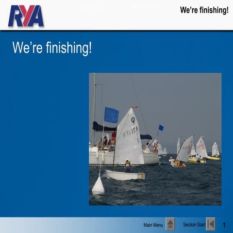 Going by the Rules - Finishing