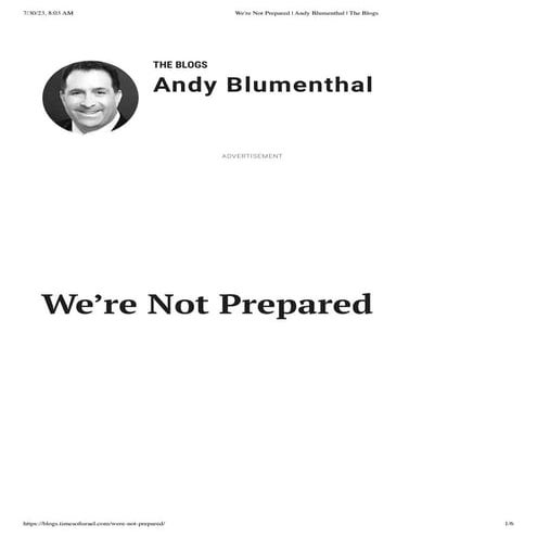 We're Not Prepared.pdf