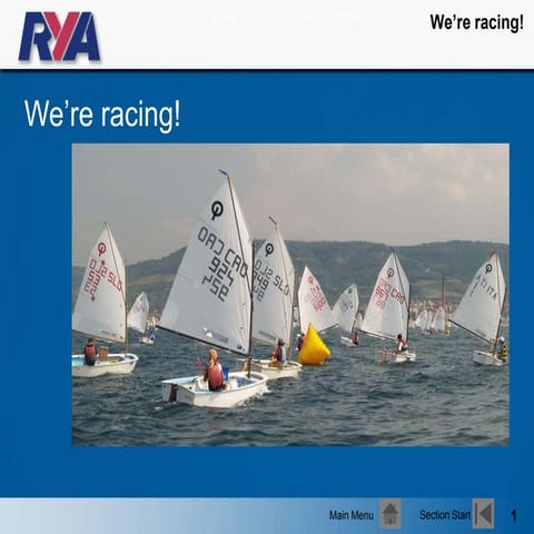 Going by the Rules - We're racing